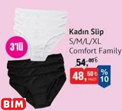 COMFORT FAMİLY KADIN SLİP KÜLOT S/M/L/XL